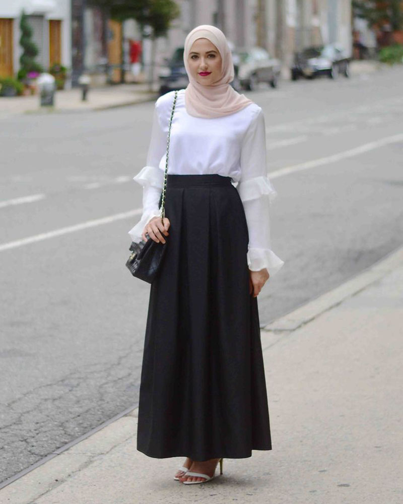 Rok LEbar A Kaki Jenjang Cewek Hijab Height Weist 