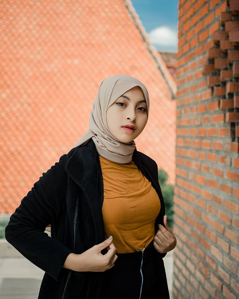 Bunga Afithriah Foto model hijab