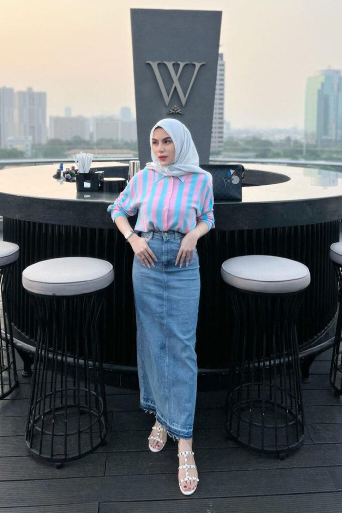 Hijab Charent Bears Rok Jeans