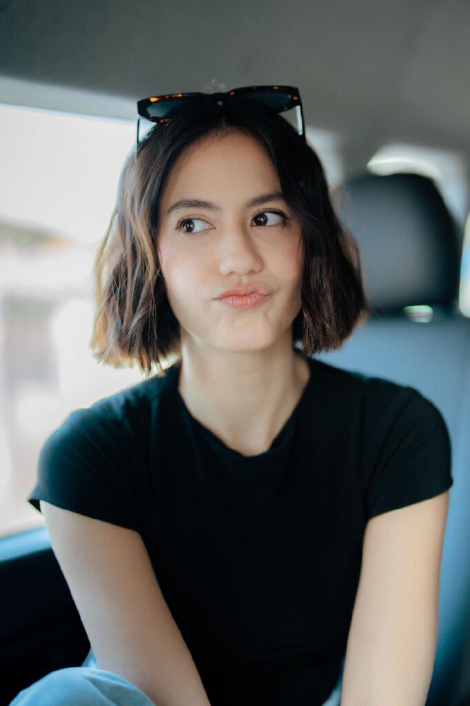 Wajah manyun Pevita Pearce