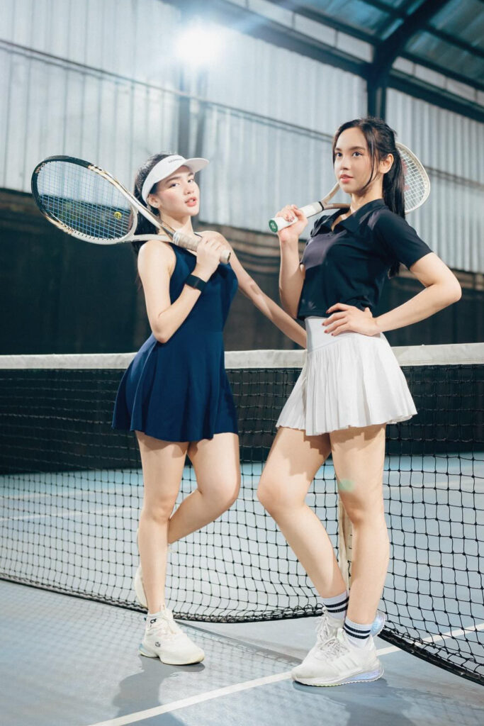 Davina Karmamoy Seksi Sporty Tenis Paha Putih Mulus
