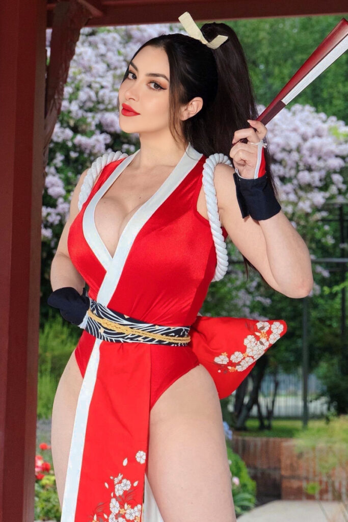 Mai Shiranui cosplay seksi Karakter Game