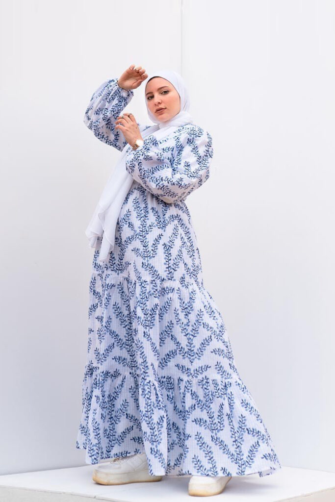 Nour Eldakhakhny Selebgram Hijab Arab Cantik Dress