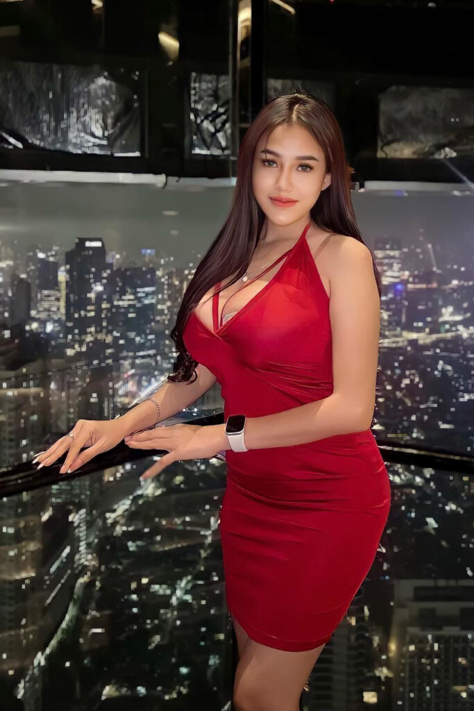 Sugar baby Seksi Toge oza Luthfia Dress Merah Teasing