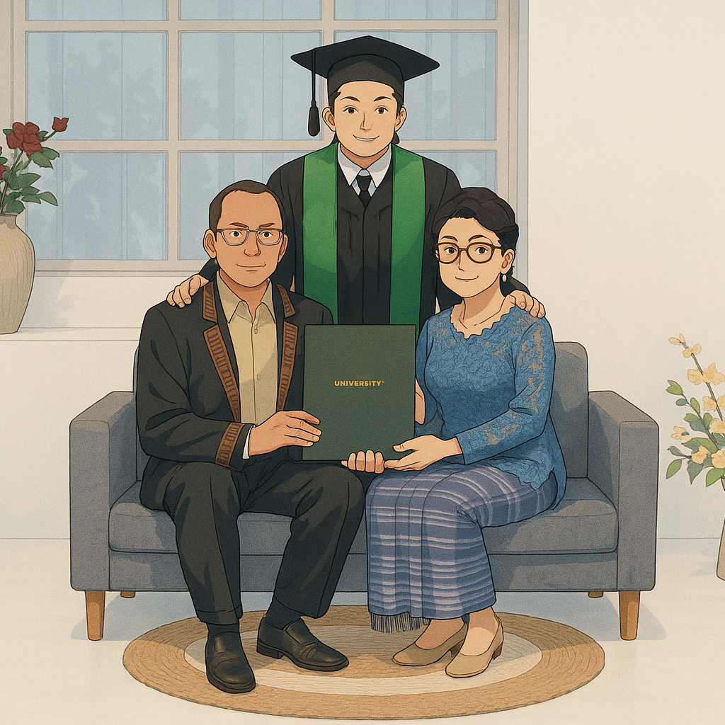 Foto Wisuda Keluarga