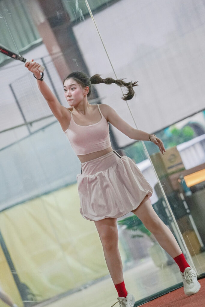 Valen Cecilia Chindo Seksi Padel Action