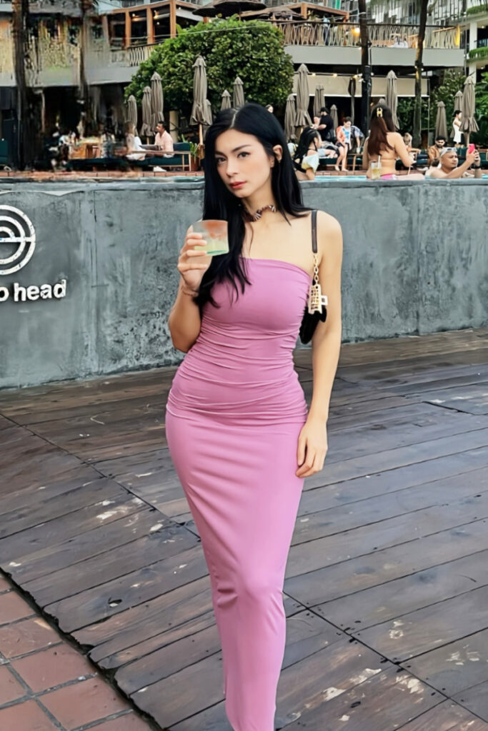 Foto seksi Pink Sandra Olga Super Slimfit