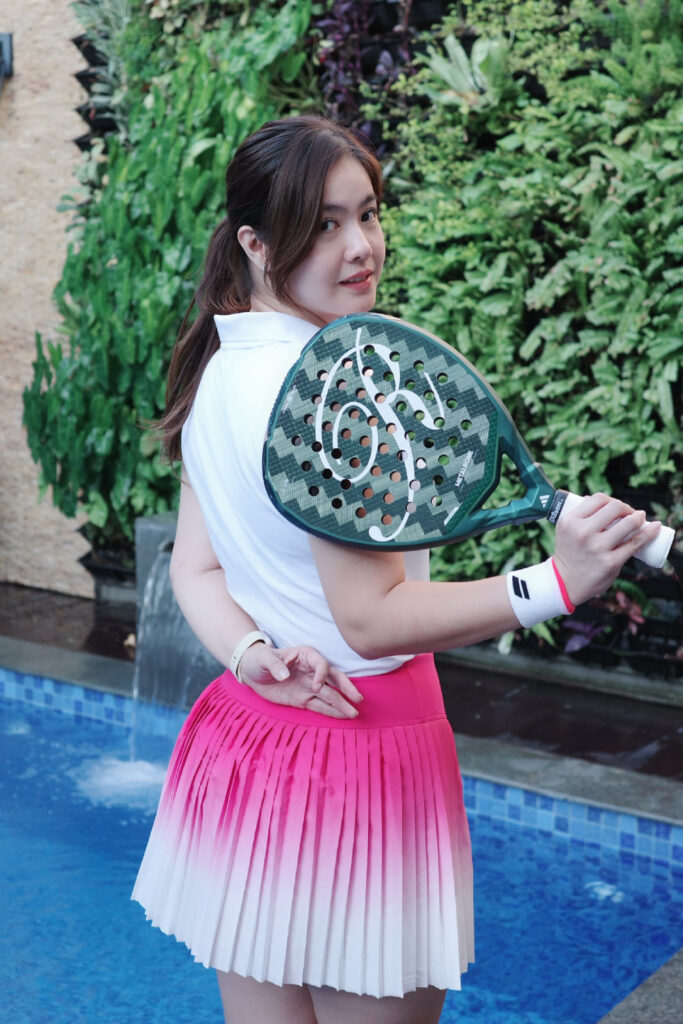 Lisa Novia Chindo Padel Rok Merah Putih