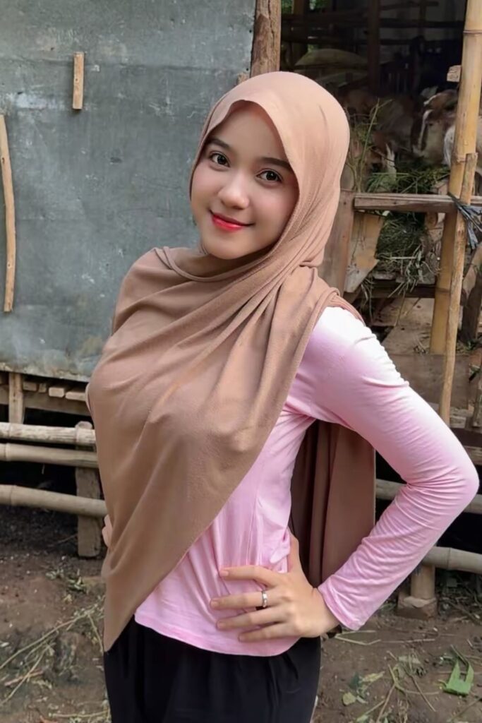 Foto Seksi Hey Hesty Purwanti Pink Pose Busung Dada Tocil Padat