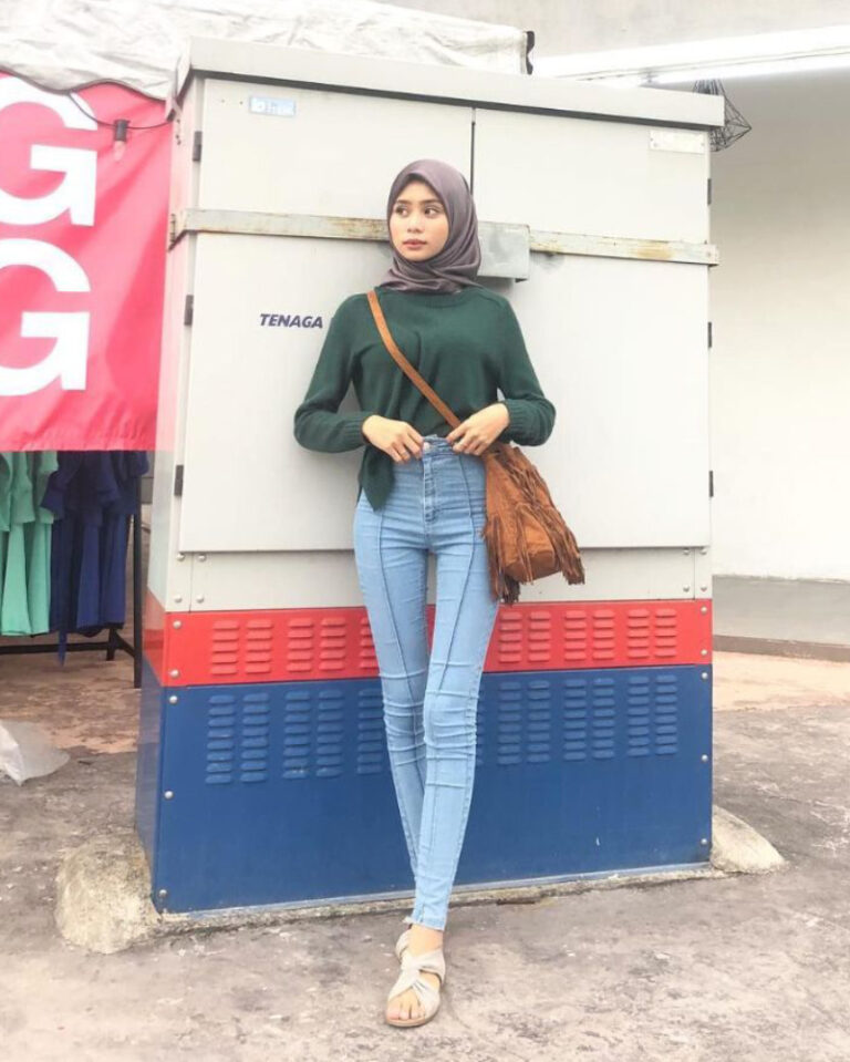  OOTD  Hijab  dan Celana  Jeans  Pencil Buat Kamu Yang Suka 
