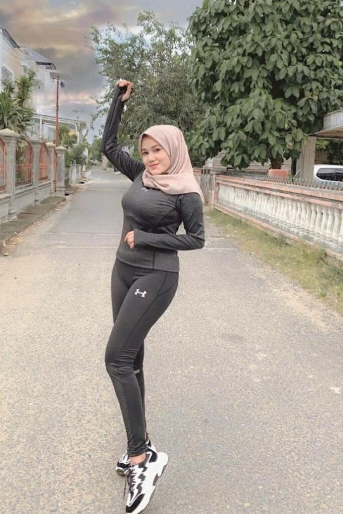 OOTD Hijab Legging Jogging Manis tudung Malay