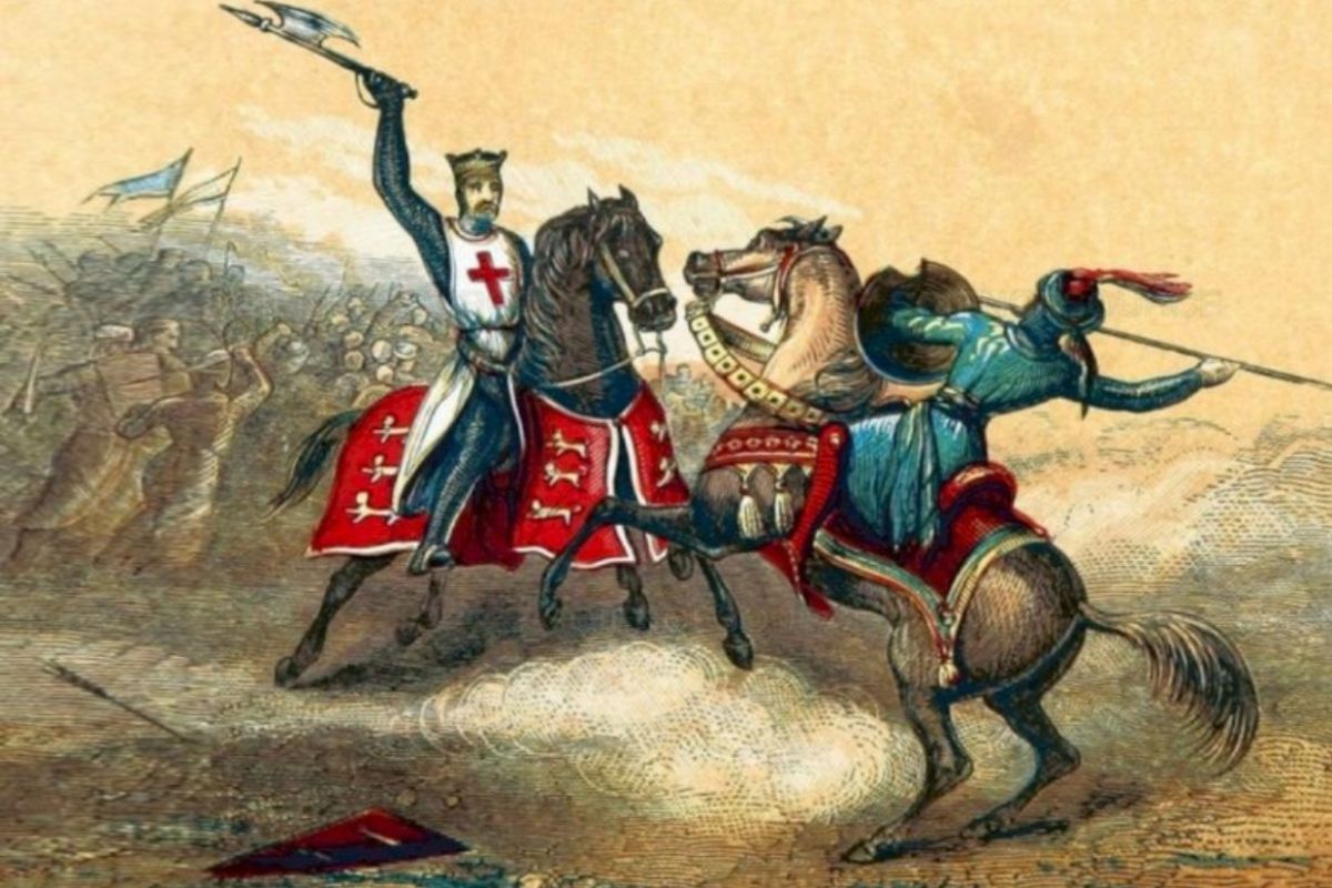 Perang Salib I Ilustrasi Richard Lion Heart perang lawan Aladin