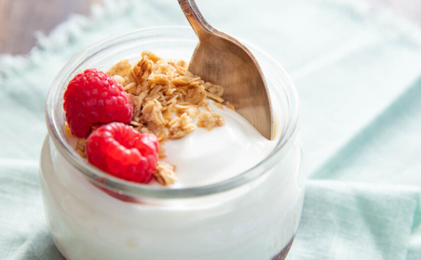 Yogurt Sehat dengan BUah Raspberry