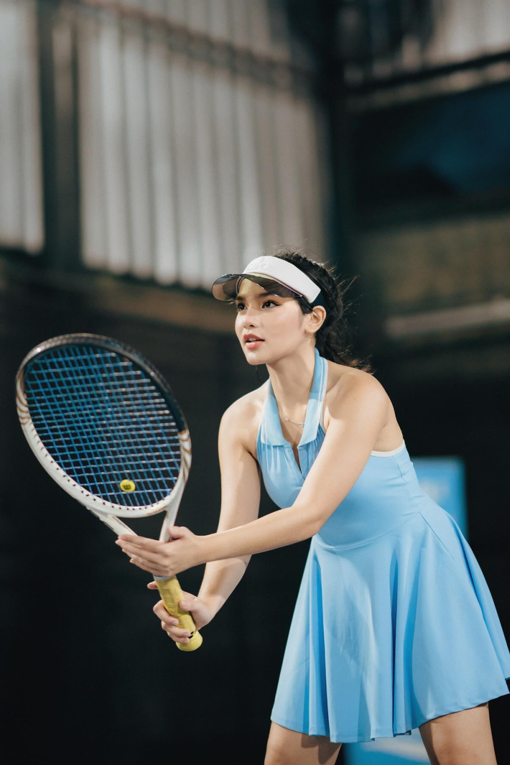Foto Seksi Davina Karamoy Saat Main Tenis