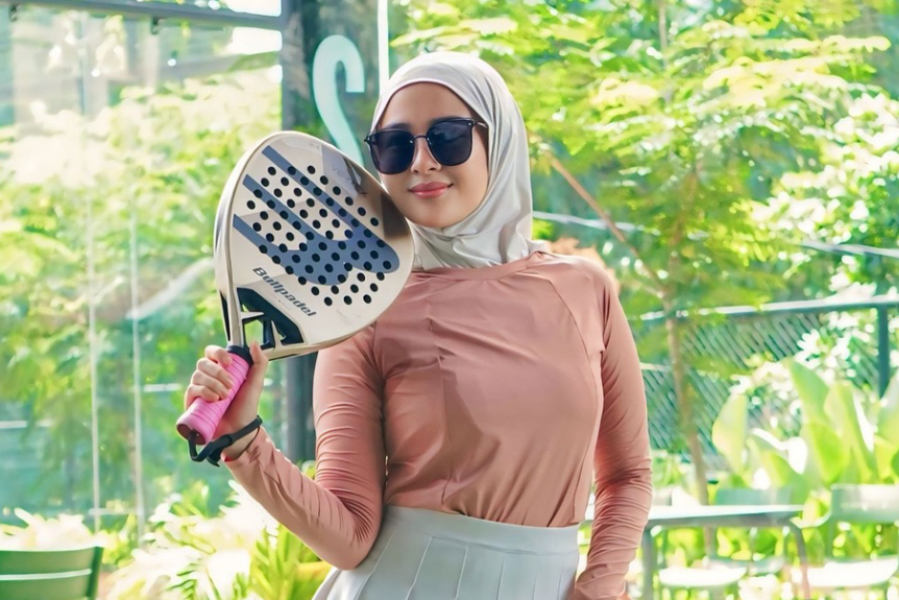 Amanda Arum Sari Hijab Run dan Padel Cantik dan Styles