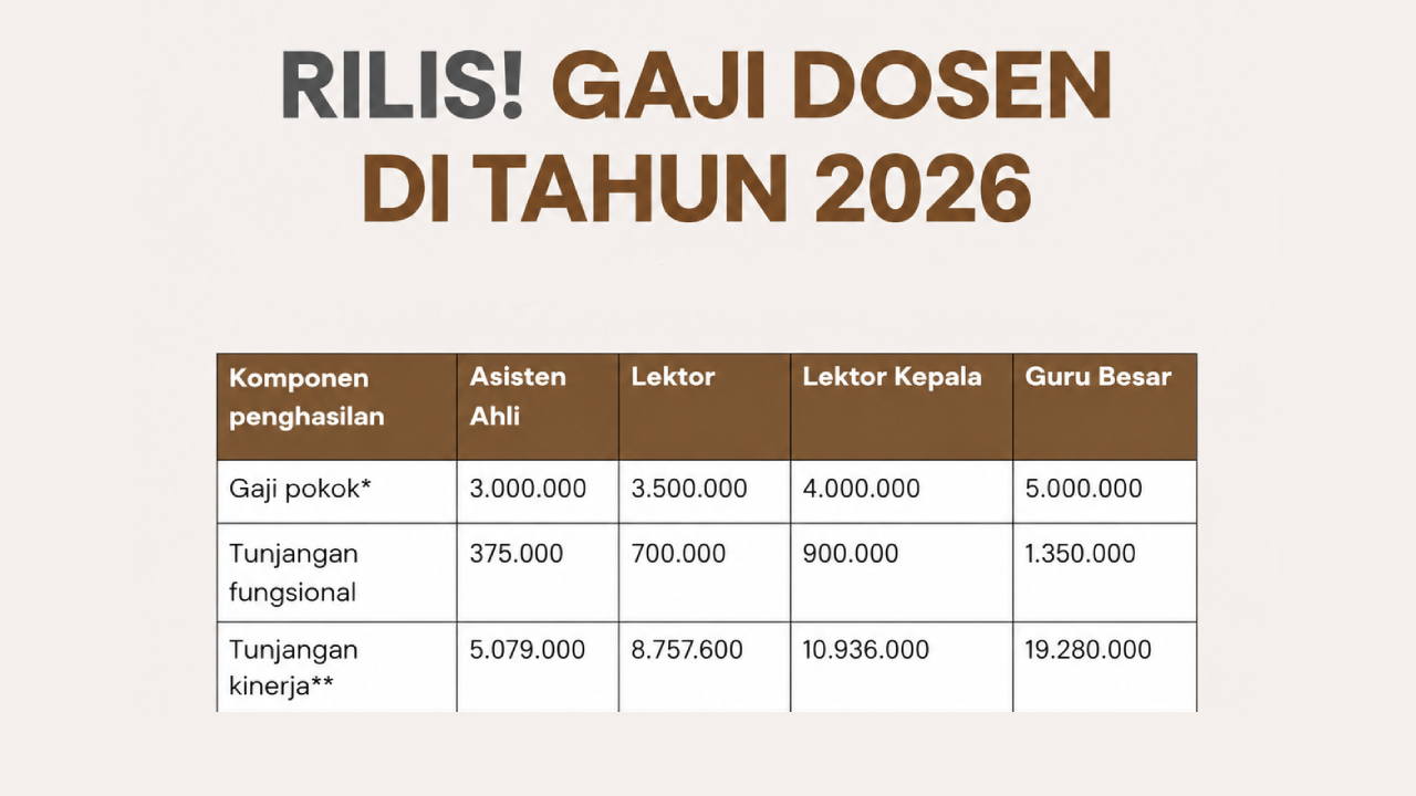 Tugas dan Gaji Dosen ASN